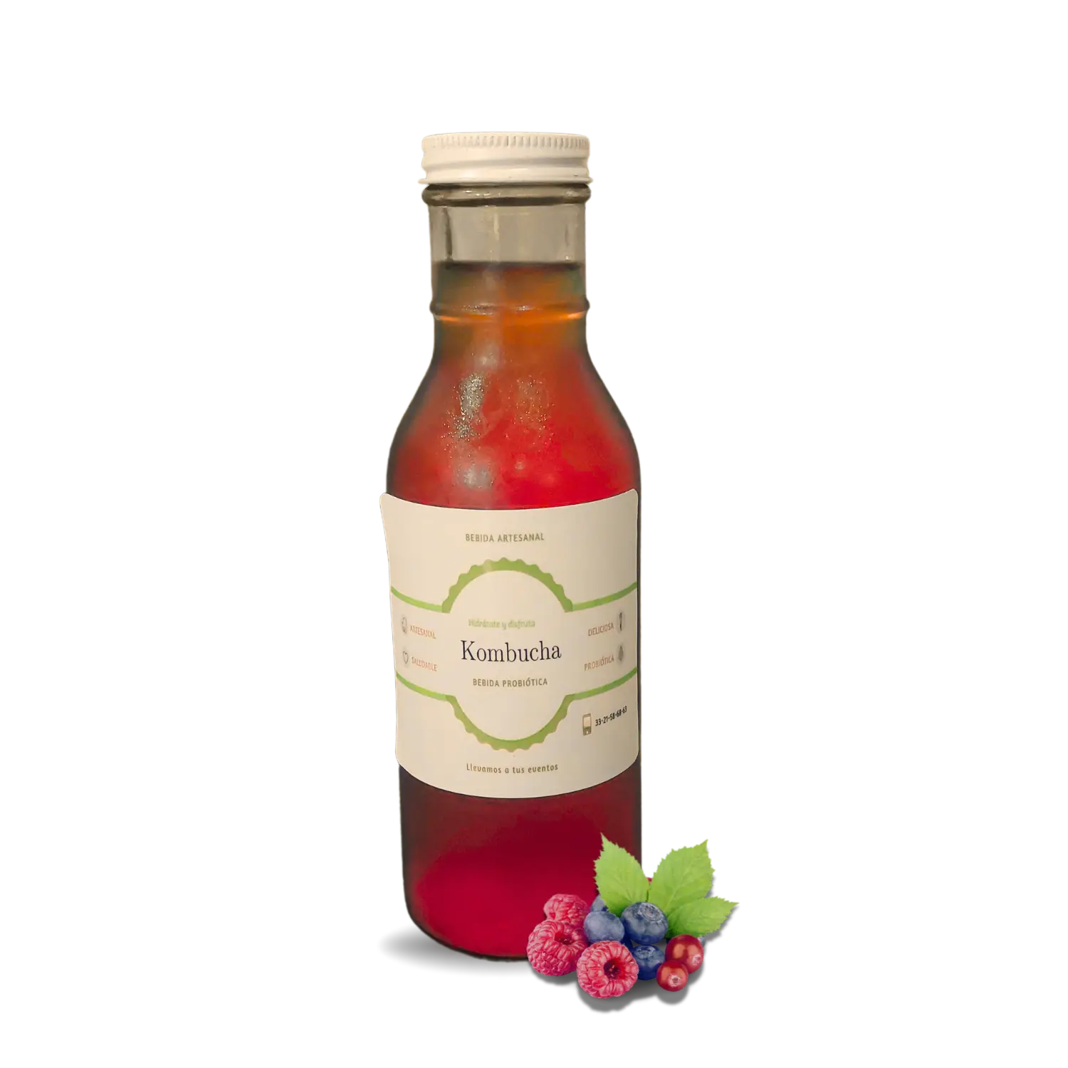 Kombucha frutos rojos